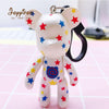 Anime Mini Bearbricklys Action Figures Baby Bear Keychain Bags Ornaments Pendant Dolls Models Gift Toys