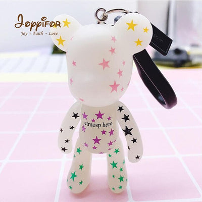 Anime Mini Bearbricklys Action Figures Baby Bear Keychain Bags Ornaments Pendant Dolls Models Gift Toys