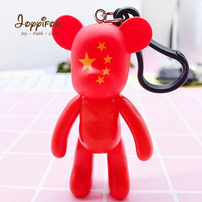 Anime Mini Bearbricklys Action Figures Baby Bear Keychain Bags Ornaments Pendant Dolls Models Gift Toys