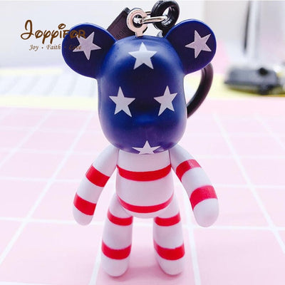 Anime Mini Bearbricklys Action Figures Baby Bear Keychain Bags Ornaments Pendant Dolls Models Gift Toys