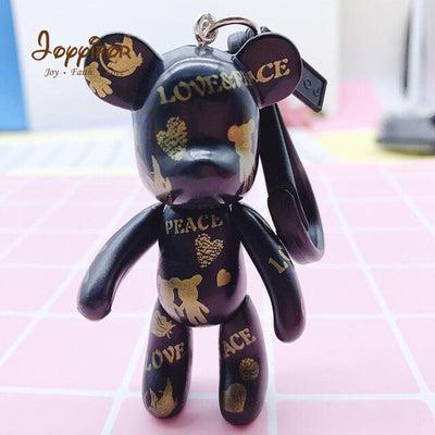 Anime Mini Bearbricklys Action Figures Baby Bear Keychain Bags Ornaments Pendant Dolls Models Gift Toys