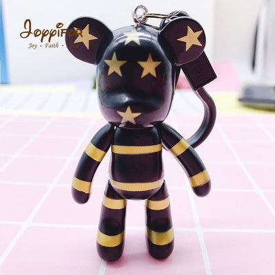 Anime Mini Bearbricklys Action Figures Baby Bear Keychain Bags Ornaments Pendant Dolls Models Gift Toys