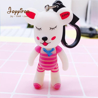 Anime Mini Bearbricklys Action Figures Baby Bear Keychain Bags Ornaments Pendant Dolls Models Gift Toys