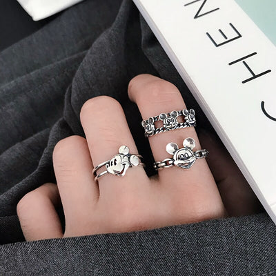 925 Silver Adjustable Rings for Women Jewelry