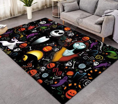 The Nightmare Before Christmas - Jack carpet Nordic Soft Flannel 3D Parlor Mat