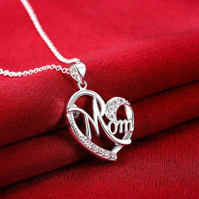 Mother's Day Necklace Fashion Mom Letter Love Necklace Charms Pendant Necklace The Best Gift For Mother
