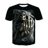 New 3d skull T-shirt 2020 men's short-sleeved shirt funny T-shirt rock punk anime goth rock 3d men's T -shirt
