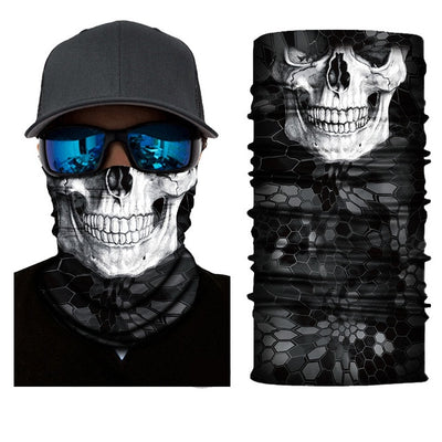 High Elastic 3D Skull Seamless Magic Bandana Men Women Headwear Face Mask