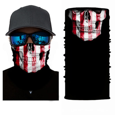 High Elastic 3D Skull Seamless Magic Bandana Men Women Headwear Face Mask