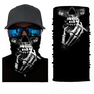 High Elastic 3D Skull Seamless Magic Bandana Men Women Headwear Face Mask