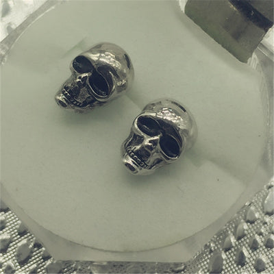 Punk Skull Earrings Cool silver color Jewelry Hip-hop Stud Earrings Vintage