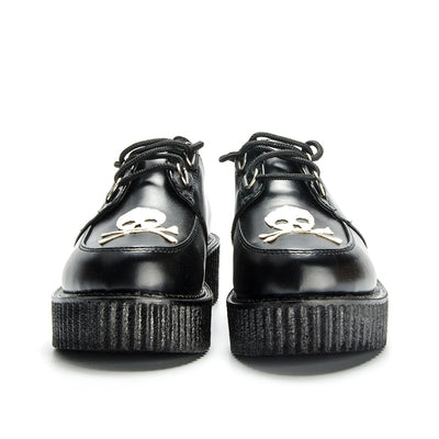 Skull Leather Creepers shoes women Shoes ladies