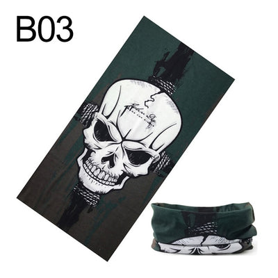 Windproof Skull Bandana Hiking Scarves Men Women Cycling Face Mask Sports Arm Antiperspirant Towel Elastic Force Neck Scarf 2019