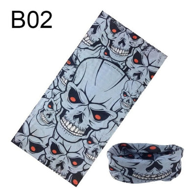 Windproof Skull Bandana Hiking Scarves Men Women Cycling Face Mask Sports Arm Antiperspirant Towel Elastic Force Neck Scarf 2019