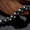 Punk Skull Bracelets Stainless Steel Shiny Matte Skull Charm