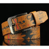 Skull Punk needle buckle belt men's belt