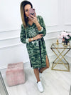 Hooded Dress Casual Loose Long Sleeve