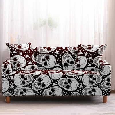 Skull Sofa Cover Elastic Stretch Modern Chair Couch Cover Sofa