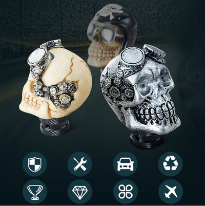 Universal Car Gear Shift Knobs Skull Head Gear Manual Transmission