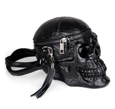 Women Bag Funny Skeleton Head Black Skull Bags