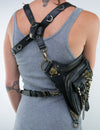 Women Thigh Leg Bag Steampunk Retro Rock Waist Hip Belt Skull Bag