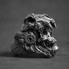 Cool Mens Boys Steel Biker Rings Vintage Indian Jaguar Warrior Skull Punk Jewelry Gift For Him Gothic Men's Skull Ring