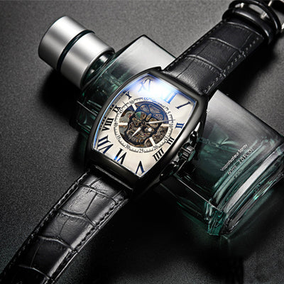 men watch skull Mechanical Skeleton Gear Movement Royal Design