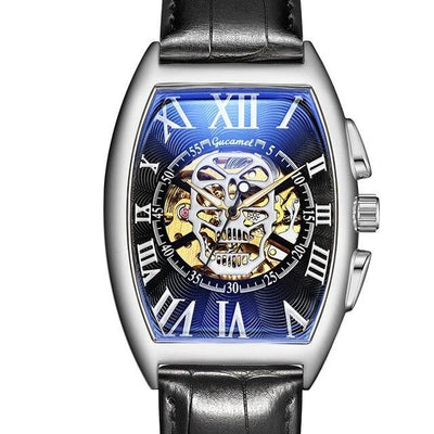 men watch skull Mechanical Skeleton Gear Movement Royal Design