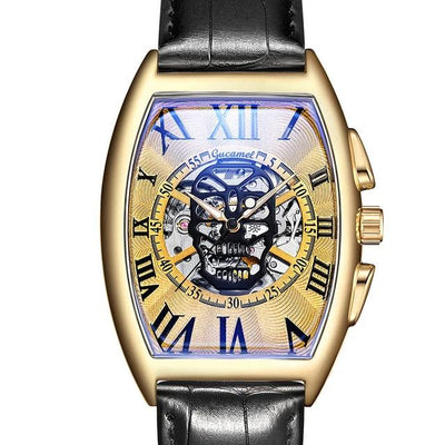 men watch skull Mechanical Skeleton Gear Movement Royal Design