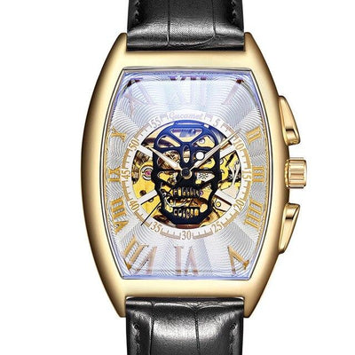 men watch skull Mechanical Skeleton Gear Movement Royal Design