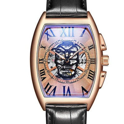 men watch skull Mechanical Skeleton Gear Movement Royal Design