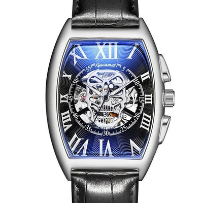 men watch skull Mechanical Skeleton Gear Movement Royal Design