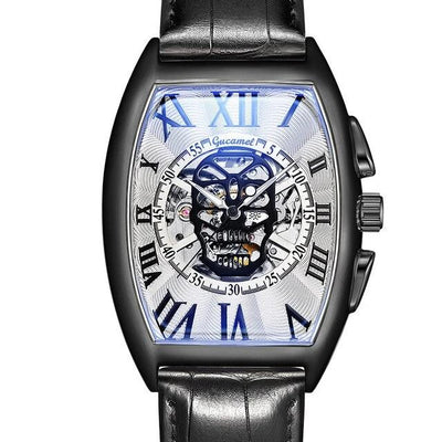 men watch skull Mechanical Skeleton Gear Movement Royal Design