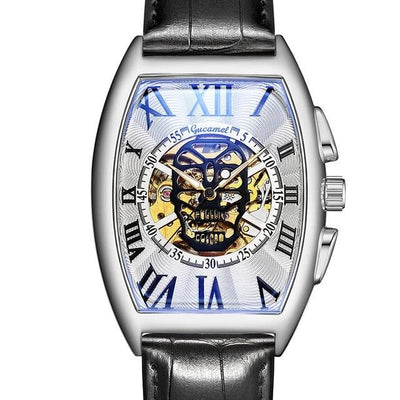 men watch skull Mechanical Skeleton Gear Movement Royal Design