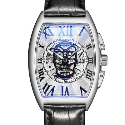 men watch skull Mechanical Skeleton Gear Movement Royal Design