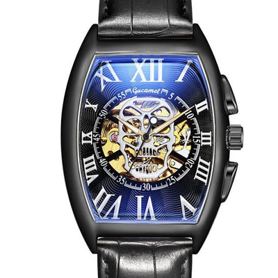 men watch skull Mechanical Skeleton Gear Movement Royal Design