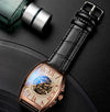 men watch skull Mechanical Skeleton Gear Movement Royal Design