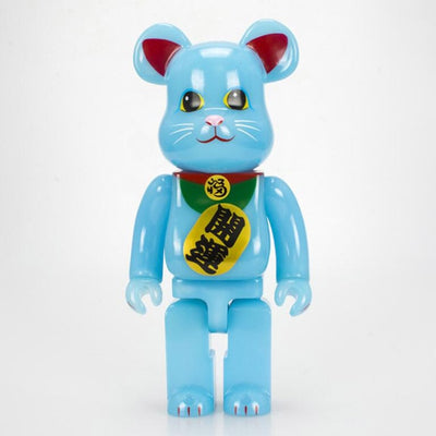 Popular Toys 28CM Noctilucous Lucky Cat Bearbricklys Action Figures Blocks Anime Dolls Art Collectible Model to Friend Kids Gift