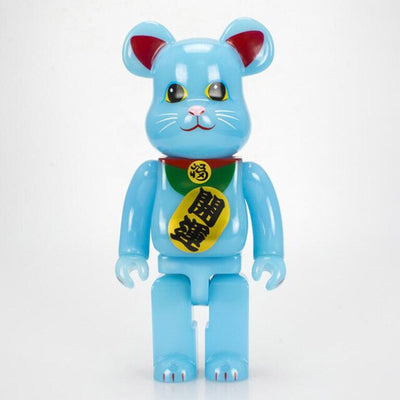 Popular Toys 28CM Noctilucous Lucky Cat Bearbricklys Action Figures Bear Dolls Collectible Model to Friends Kids Christmas Gifts