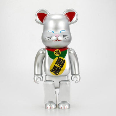 Popular Toys 28CM Noctilucous Lucky Cat Bearbricklys Action Figures Bear Dolls Collectible Model to Friends Kids Christmas Gifts