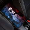 INSTANTARTS Day of the Dead Sugar Skull Prints Fit Most Vehicle Car Center Console Cover Comfortable Car Armrest Cover Anti-Slip