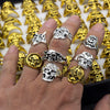 25pcs Skull Skeleton Gothic Alloy Rings Punk style rings for mens womens Wholesale Jewelry lots