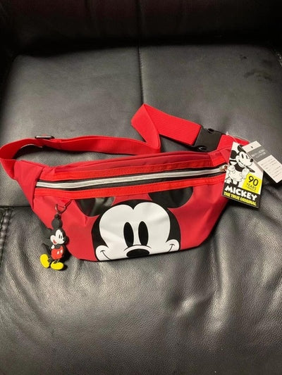 Disney Mickey Mouse chest bag boys and girls large-capacity belt bag cartoon handbag shoulder messenger bag girls shopping bag