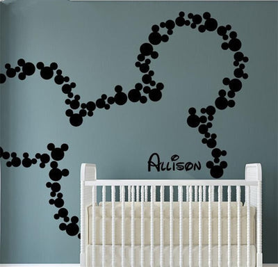 Wall Stickers PERSONALIZED BABY NAME  Inspired wall decals Nursery Kids Room Decor Mural Wallpaper
