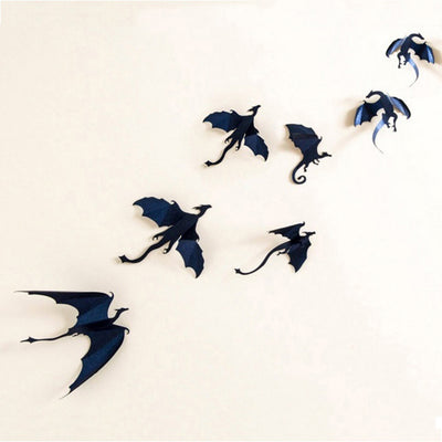 7pcs/Lot Gothic Dragons Wall Sticker