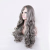 Long wavy dark grey wig