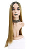 Long Straight Ombre  Two Tone wig