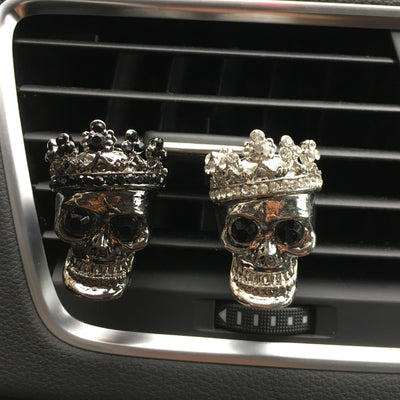 New pattern Metal personality Skull Ghost Car perfume Air Freshener Air conditioner air outlet Ornament  Perfumes Car-styling