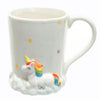 Mug 3D Ceramic Coffee Ceramic Cup with Rainbow and White clouds "I Don't Believe Humans"