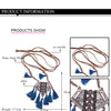 Vintage Boho Bohemian Ethnic Statement Tassel Pendant Necklace